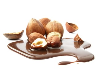 Chocolate with hazelnuts