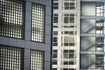 Obraz premium Glass wall with windows