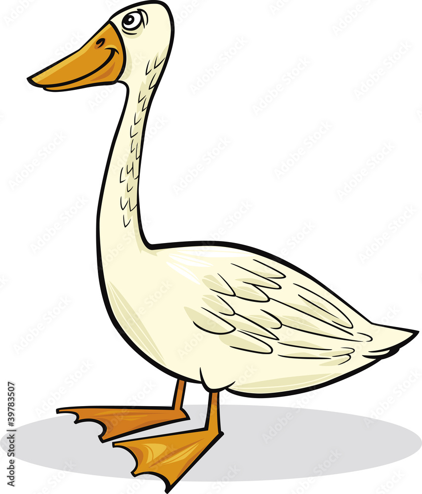 Wall mural cartoon goose