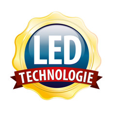emblem button gold led technologie