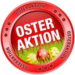 Button Osteraktion Ostereier rot