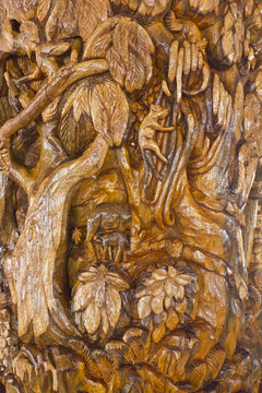 Teak-wood carving is a form of literature.