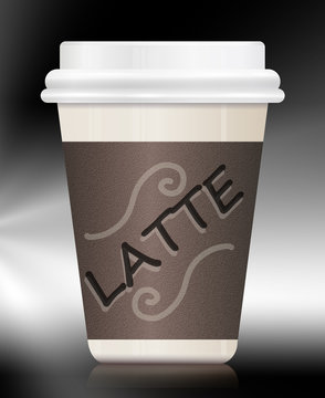 Latte container.