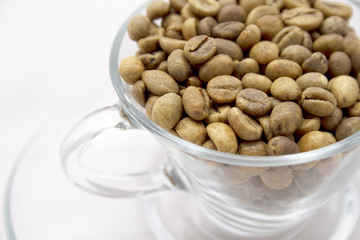 Tasse de café en grains