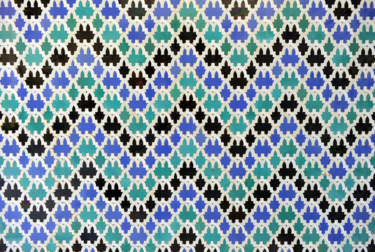 Mosaico árabe, azulejos, Alcázar de Sevilla