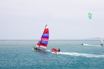 Naklejka premium Yachts - French Riviera