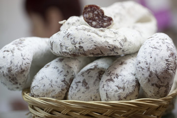 salami on display