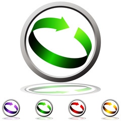 Reload 3D Arrow Button