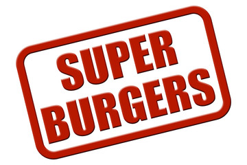 Stempel rot rel SUPER BURGERS