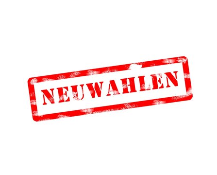 Neuwahlen in Nordrhein-westfalen stempel