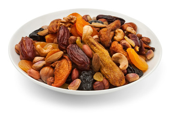 mixed dry fruits on a plate