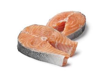 Fresh slices of salmon