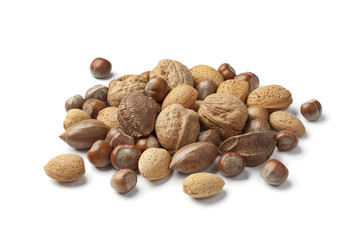 Mixed nuts in the shell