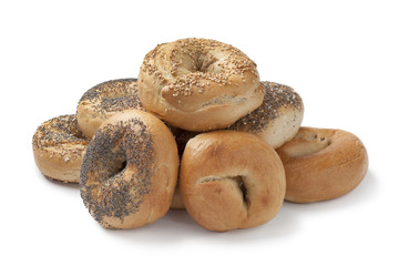 Fresh assorted bagels