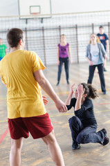 Obraz premium Crying after game defeat