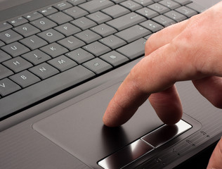 Working on a computer
