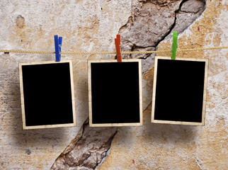 Film Blanks Hanging on a Rope