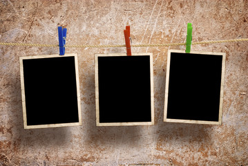 Film Blanks Hanging on a Rope