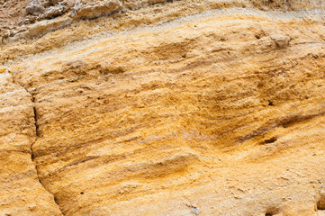 yellow sandstone closeup