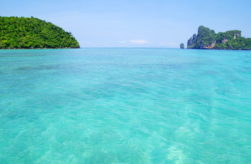 landscape of tropical island