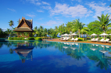 Obraz premium tropical swimming pool