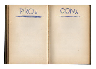 Open Empty Pros And Cons Book