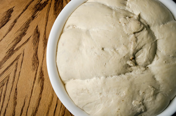 dough in a bowl