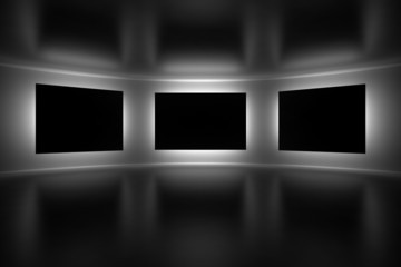 Abstract gallery interior - 39798993