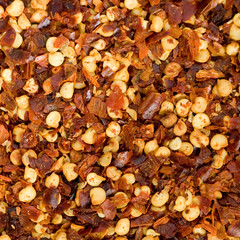 Red hot crushed chilies