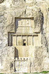 Naqsh-e Rustam(Grave of king Daeiros carved) in Shiraz, Iran