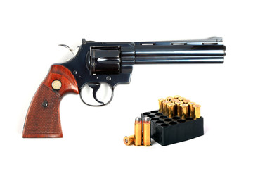 revolver, cowboy style isolated.