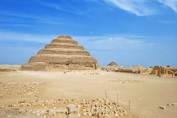 Djoser pyramid at Saqqara (Egypt, Africa)