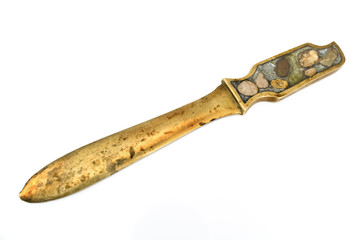 Antique letter opener brass knife