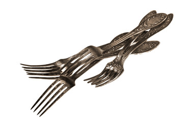 antique silver fork