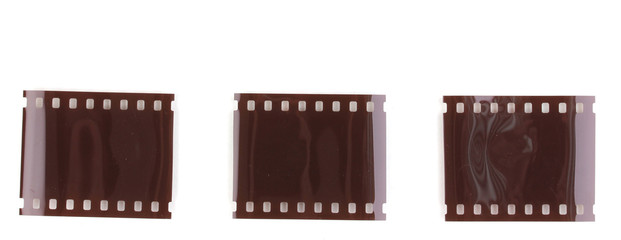 Photo film isolated on white