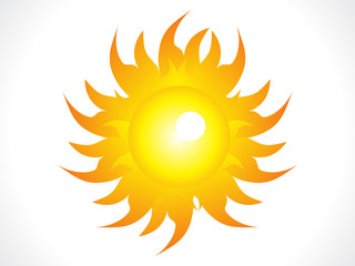 abstract shiny sun icon