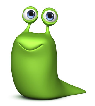 cute green alien