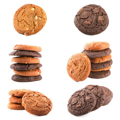 Chocolate cookies set