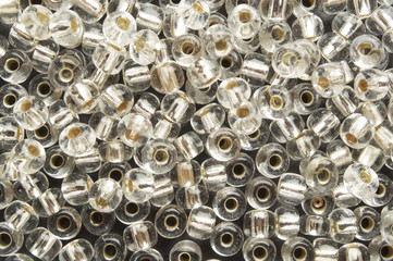 white beads
