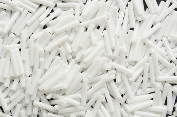 white and black beads