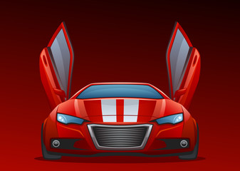 Red car