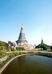 Pagoda on the top of mountain