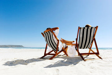 summer relaxing beach couple