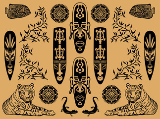 ethnic decorative elements