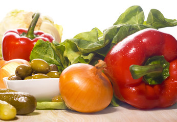 healthy and fresh vegetables
