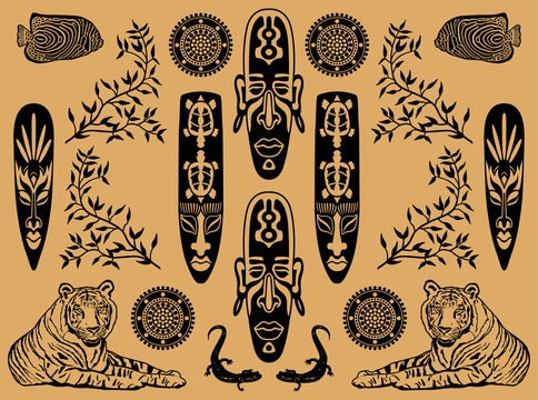 ethnic decorative elements