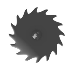 3d render of clock gear wheel