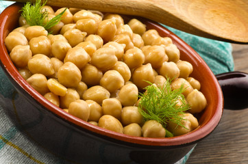 Bowl of chickpeas