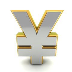 3d yen symbol
