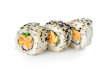 Three rolls isolated